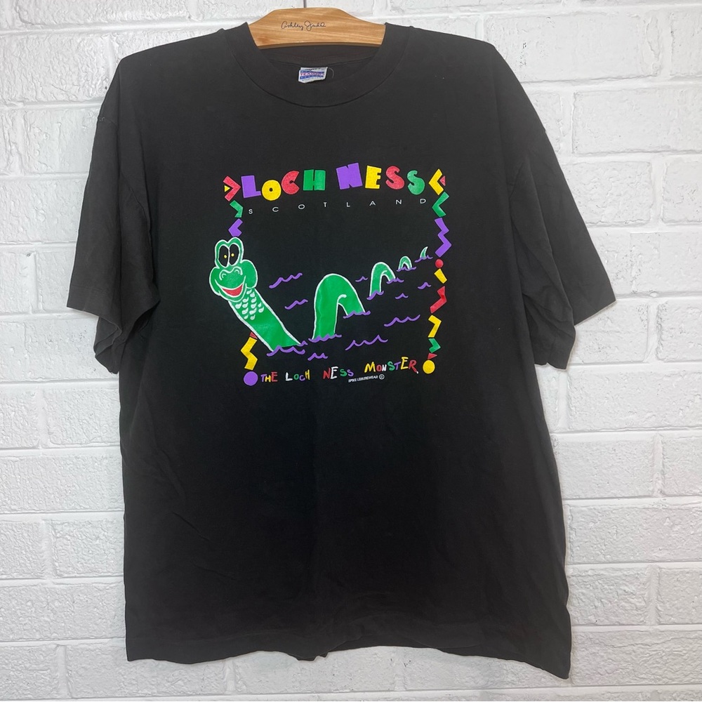 Vintage RARE  Loch Ness Monster T-Shirt Size XL Mens Scotland Single Stitch